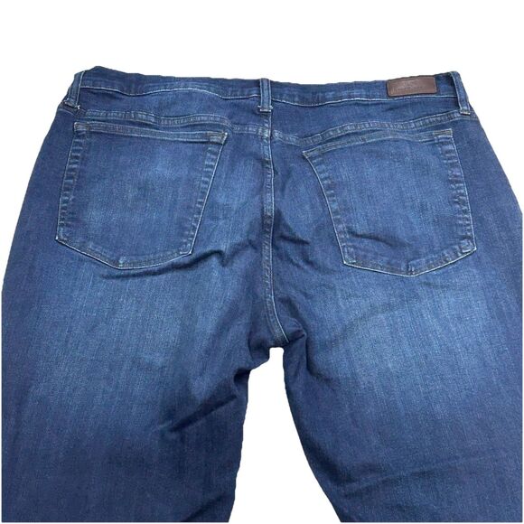 Joseph Abboud Jeans Men's 40 x 32 Dark Wash Blue Denim Straight Fit Whiskered - Picture 9 of 12